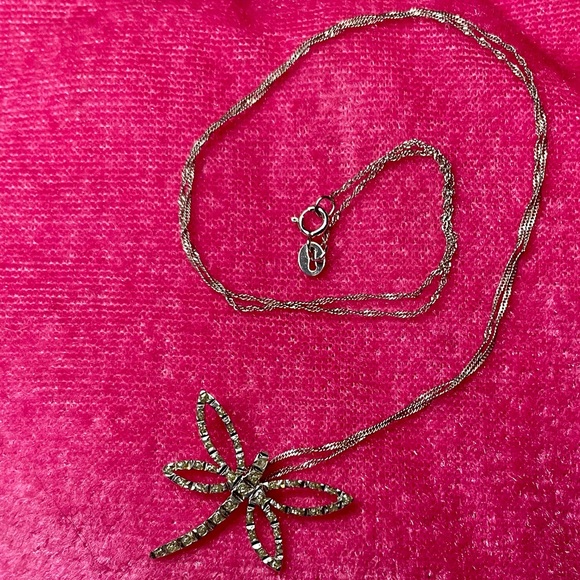 14K Dragonfly Necklace - Picture 2 of 6